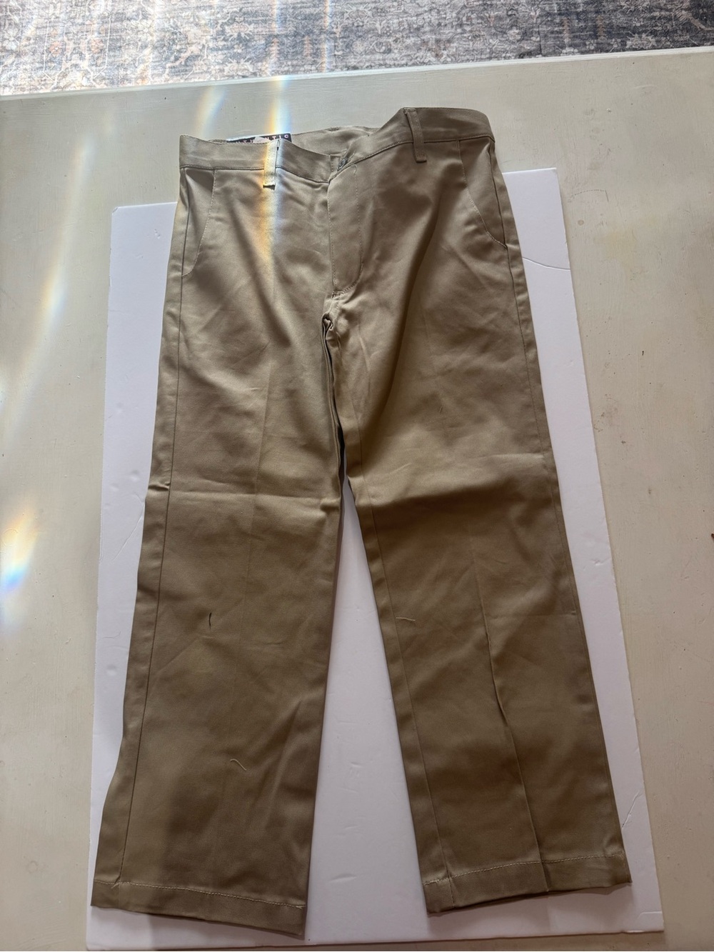 Galaxy By Harvic Kids' Khaki Straight-Leg Casual Pants